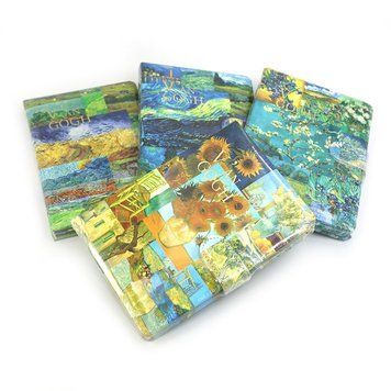 Блокнот 18*12,5см/112арк "JO" /DSCN9909/ на кнопці "Ван Гог" мікс