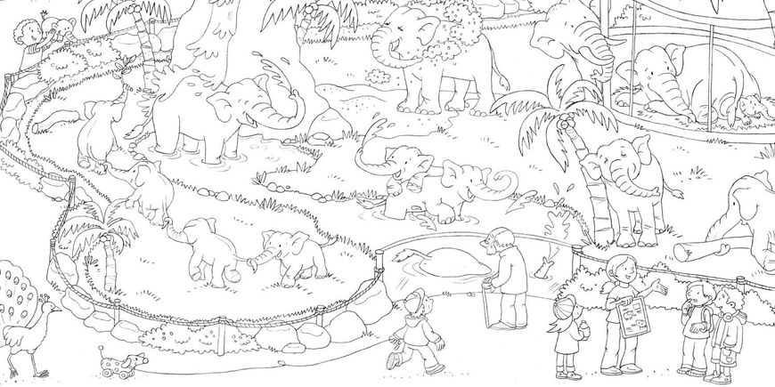 Зоопарк. Віммельбух-розмальовка - Каролін Гертлер 569 фото книги