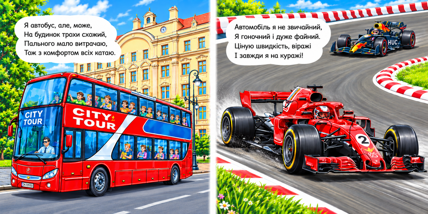 Малятам про машини: На дорозі