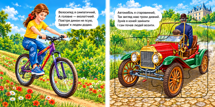 Малятам про машини: На дорозі