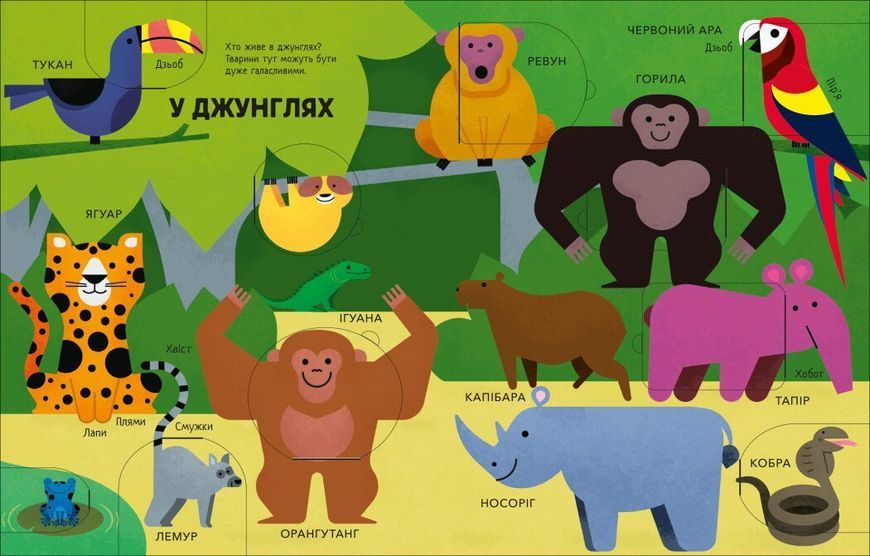 Моя перша книга з віконцями. Тварини